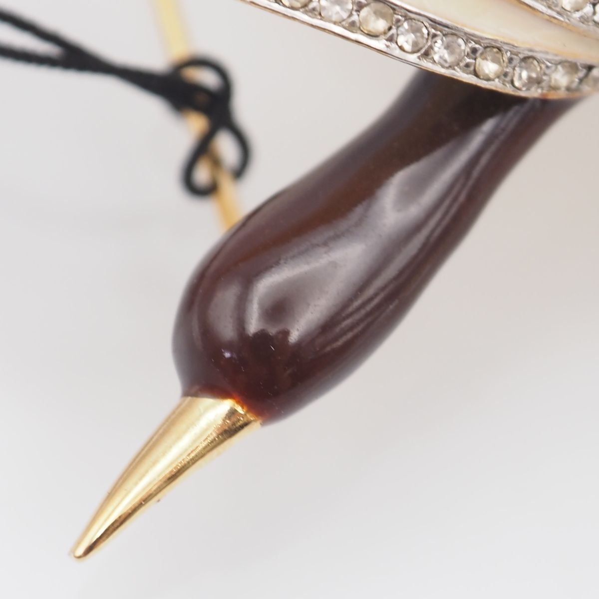 D’ORLAN　ドーラン　ブローチ　小鳥　ヴィンテージ　エナメル　ラインストーン D'ORLAN ドーラン ブローチ 小鳥 ヴィンテージ エナメル ラインストーン