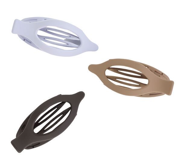 【送料無料】 キャリー レディース ヘアアクセサリー アクセサリー CALIA Flat Claw Clips 3-Pack Purple/Brown Multi