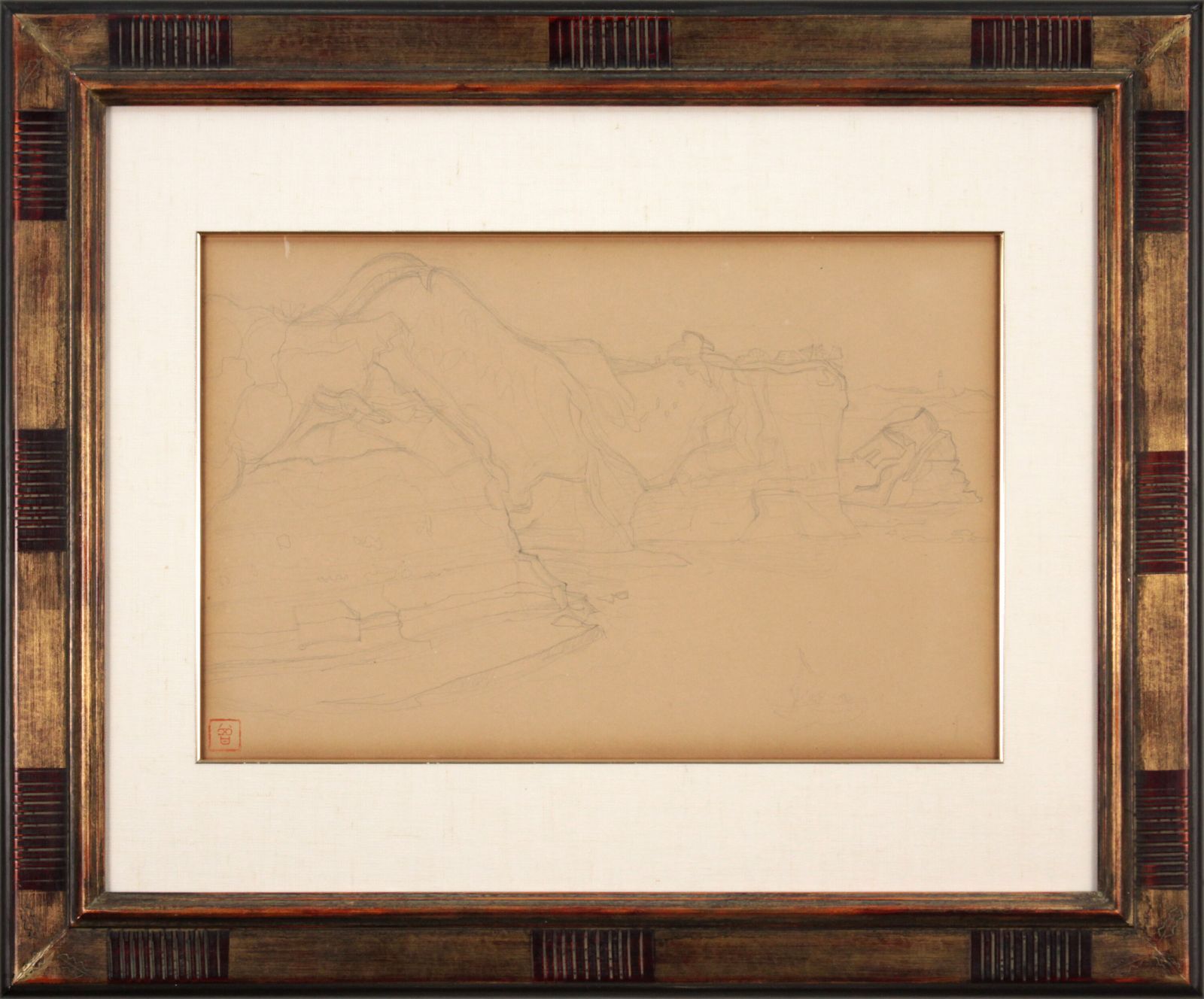 安井曾太郎「風景」 デッサン画 絵画 - メルカリ