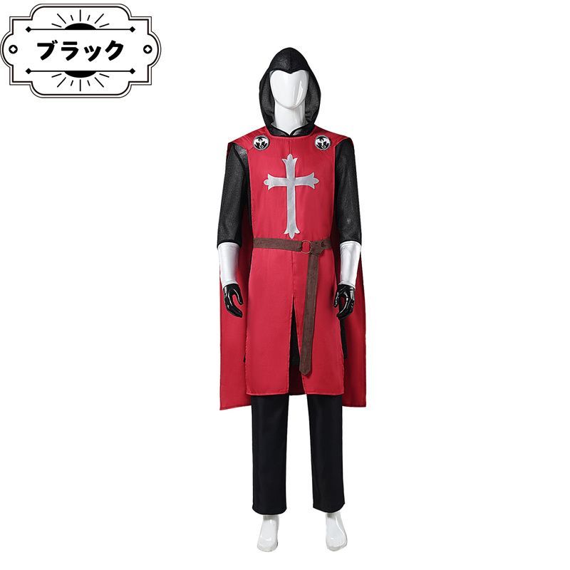ナイト 騎士団 十字軍 コスプレ ハロウィン コスプレ 3Dシャツ ジッパー 41P5HwkZ40L._AC_UL210_SR210,