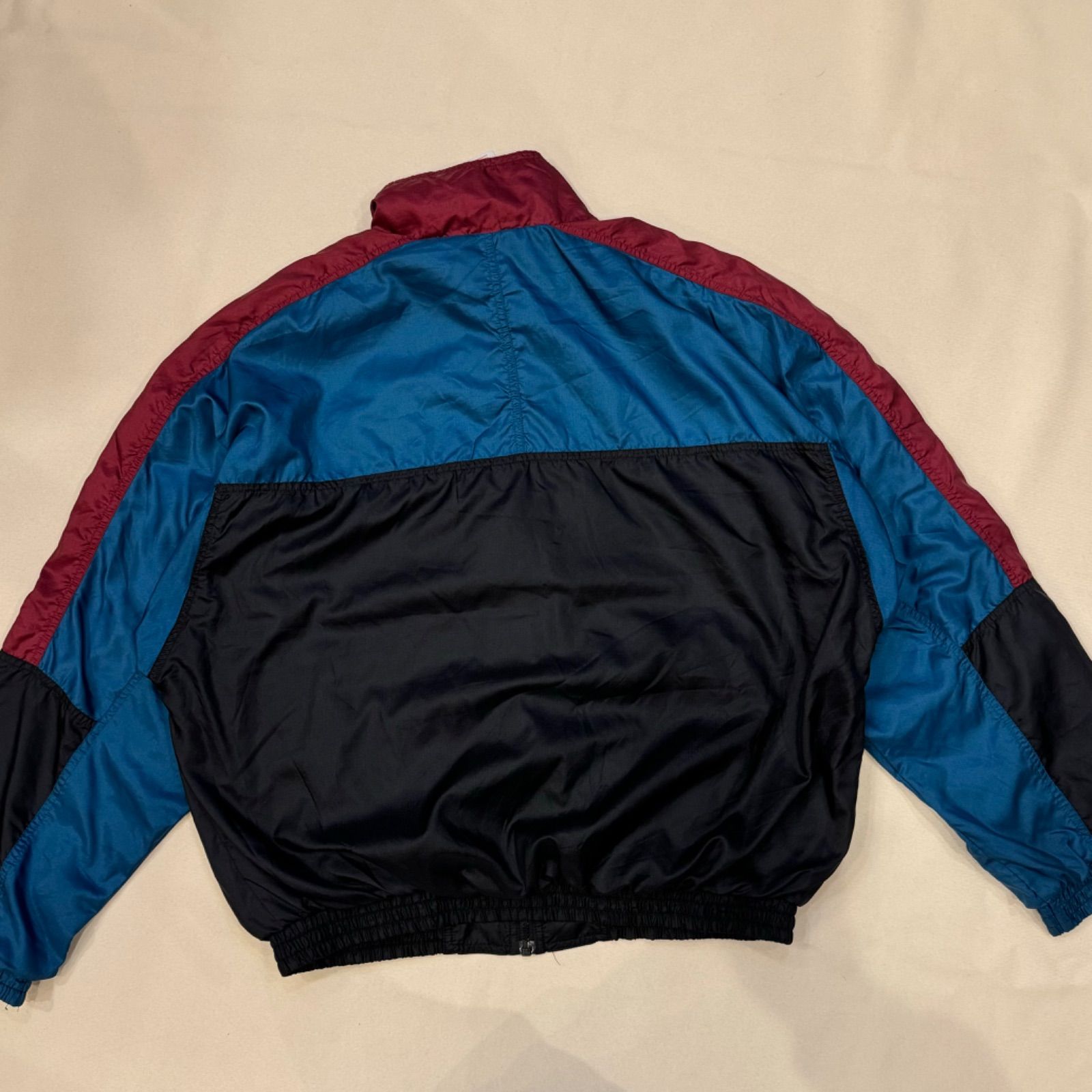 90s 銀タグ NIKE ナイロンジャケット マルチカラー 短丈 ストリート 