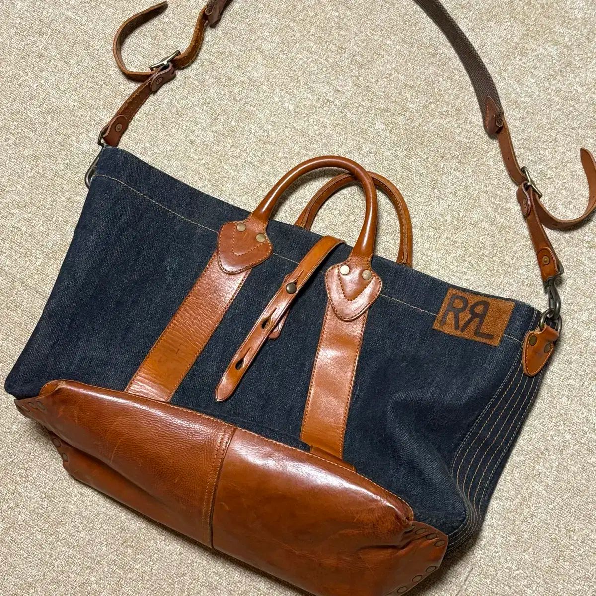 rrl デニム トートバッグ RRL（ダブル アール エル）の「デニム トート