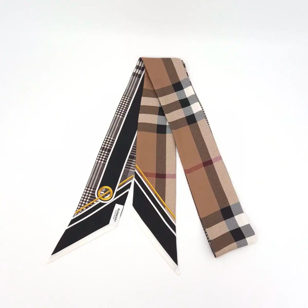 BURBERRY LONDON ノバチェック シルクスカーフ 赤 BURBERRY バーバリー