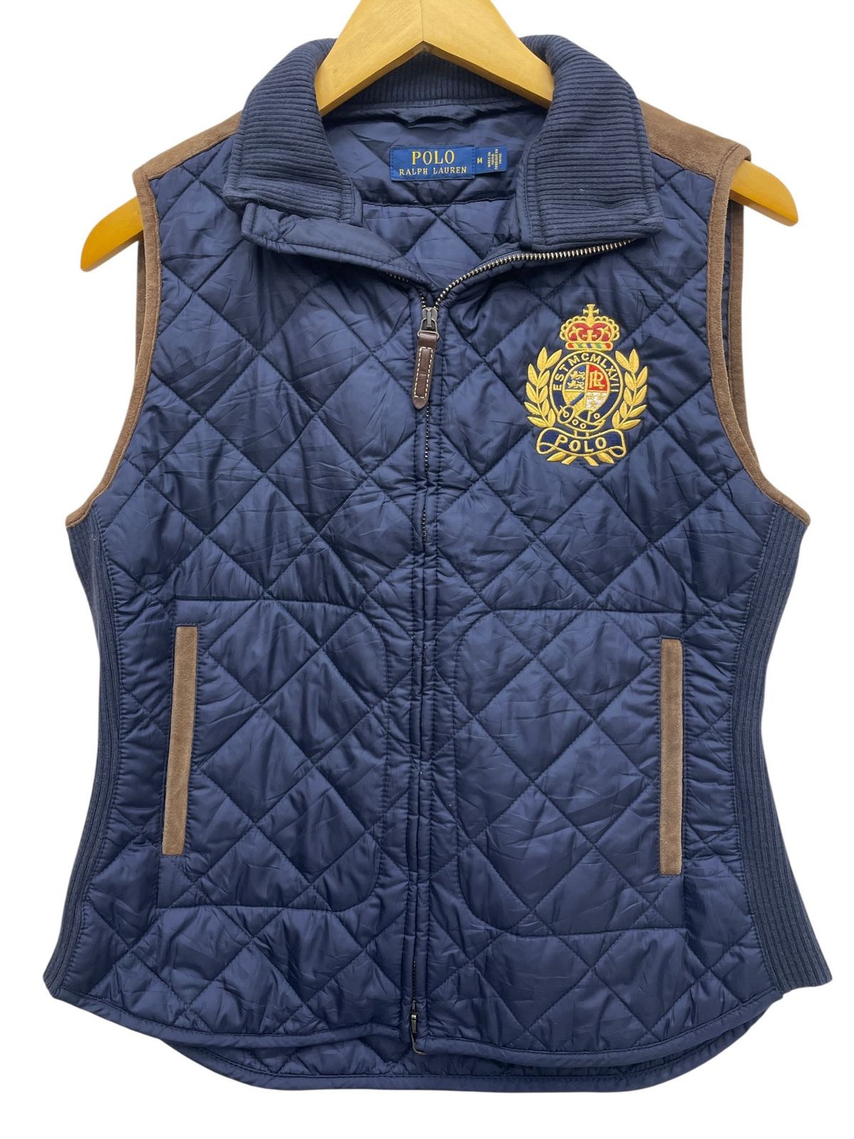 POLO RALPH LAUREN ネイビー キルティングベスト M POLORALPHLAUREN ラルフローレン キルティングベスト M ネイビー