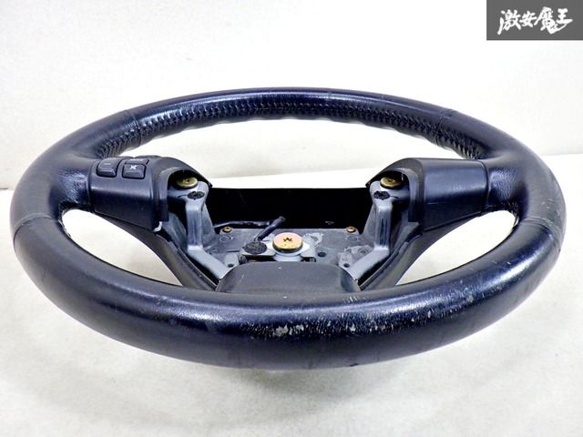 送料無料 RX-8 RX8 SE3P 純正 ハンドル ブラック × ブラウン コンビ ステアリング オートマ AT スイッチ 送料無料 RX-8 RX8 SE3P 後期 純正 ハンドル ステアリング オートマ AT