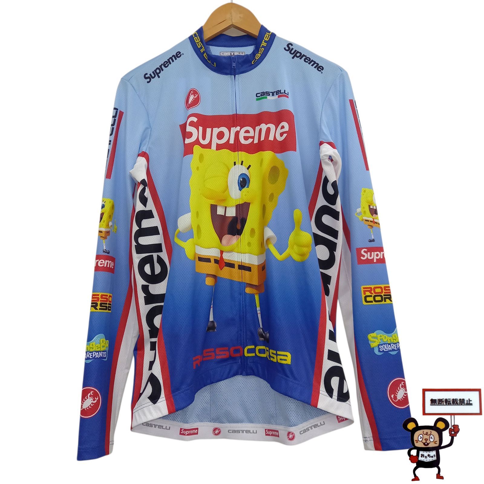 68.Supreme × SpongeBob SquarePants Castelli L/S Cycling