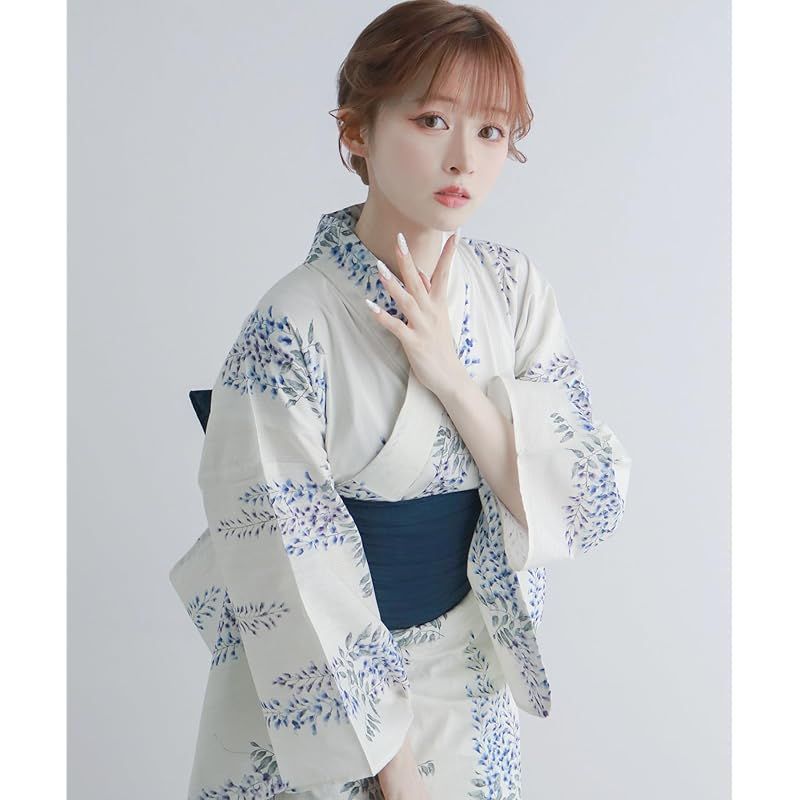 【限定値下げ】レディース 浴衣 KYOETSU変わり織浴衣6点セット キョウエツ Amazon | [KYOETSU] [キョウエツ] 浴衣セット 変わり織 生成り 6