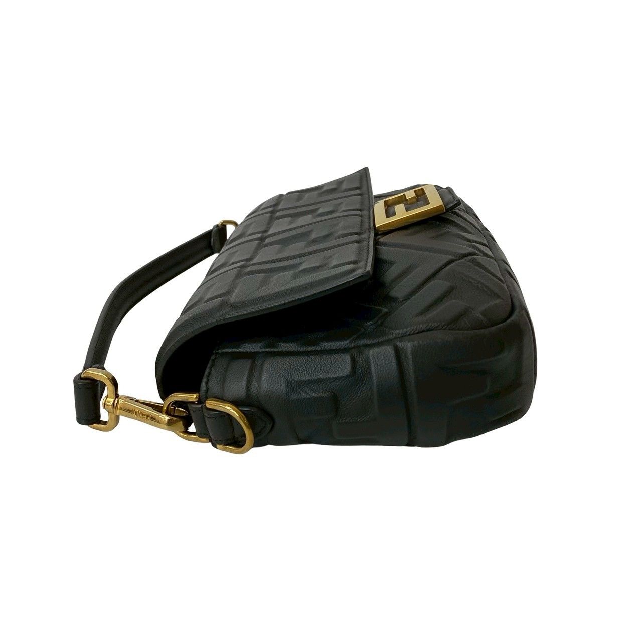 極美品✨FENDI マンマバック　ショルダーバック　ズッカ　レザー　キャンバス 極 美品 箱付 FENDI フェンディ マンマバケット ズッカ FF 柄