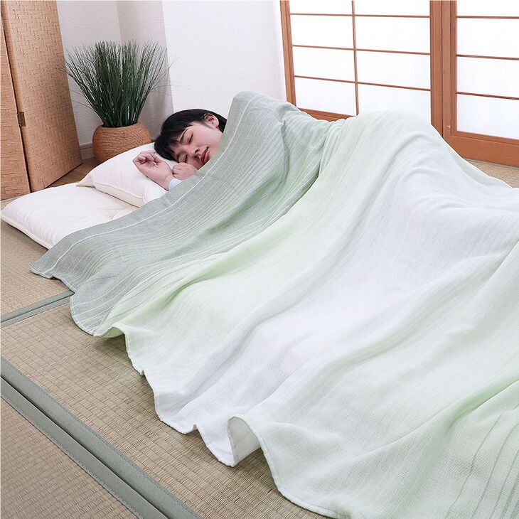 今治タオル 最も安い 5重 ガーゼケット 2色組 シングル 日本製 今治