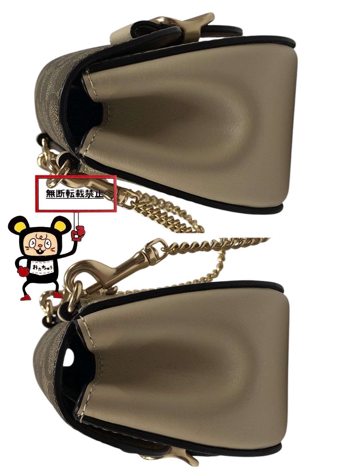 84.COACH シグネチャー チェーン ショルダーバッグ【店舗併売品