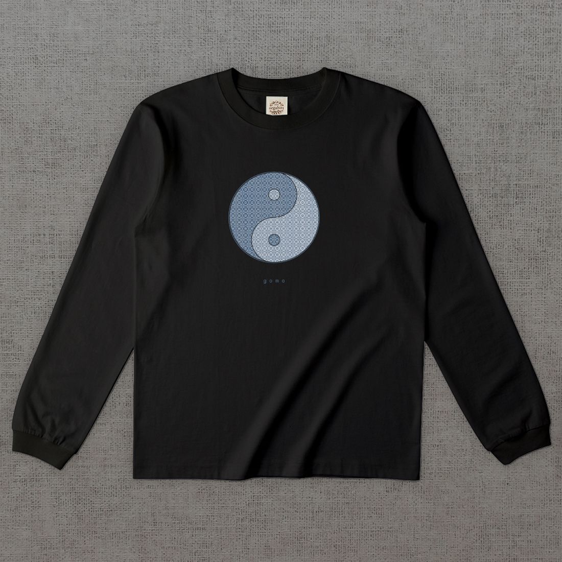和柄長袖Tシャツ　小紋 胡麻 -彩・円- ［長袖］