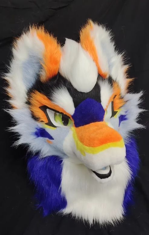 着ぐるみヘッド ドラゴン NO.77 青 全頭ヘッド ケモノ マスク ファースーツ ぬいぐるみ コスプレ コスチューム kigurumi