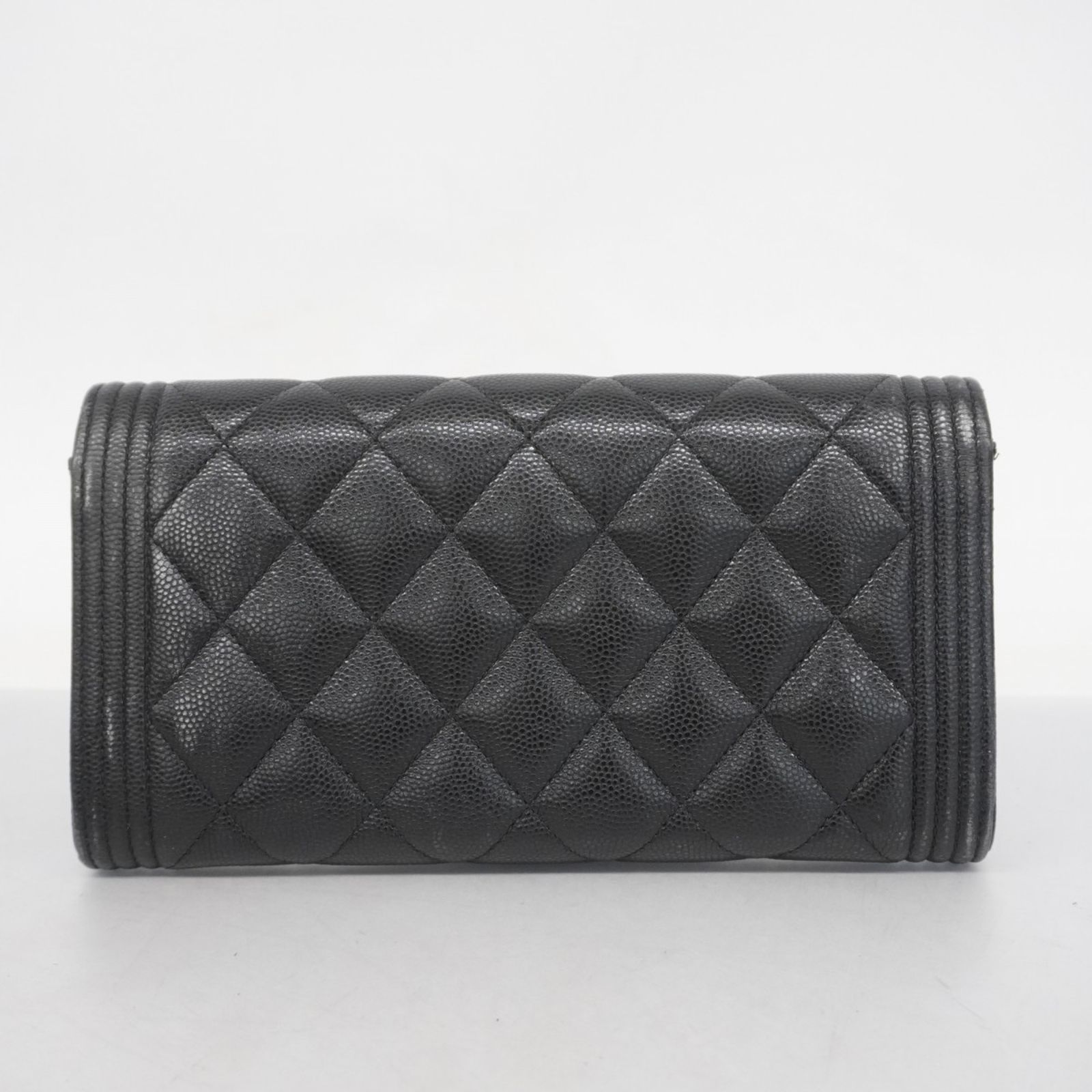 シャネル(Chanel) シャネル 長財布 ボーイシャネル キャビアスキン