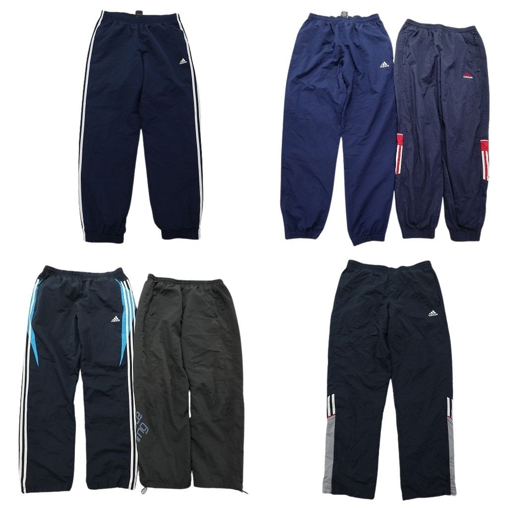 古着卸 アディダス adidas ウインドブレーカー パンツ 6枚セット メンズ M ドローコード 切替え 古着 NC0914