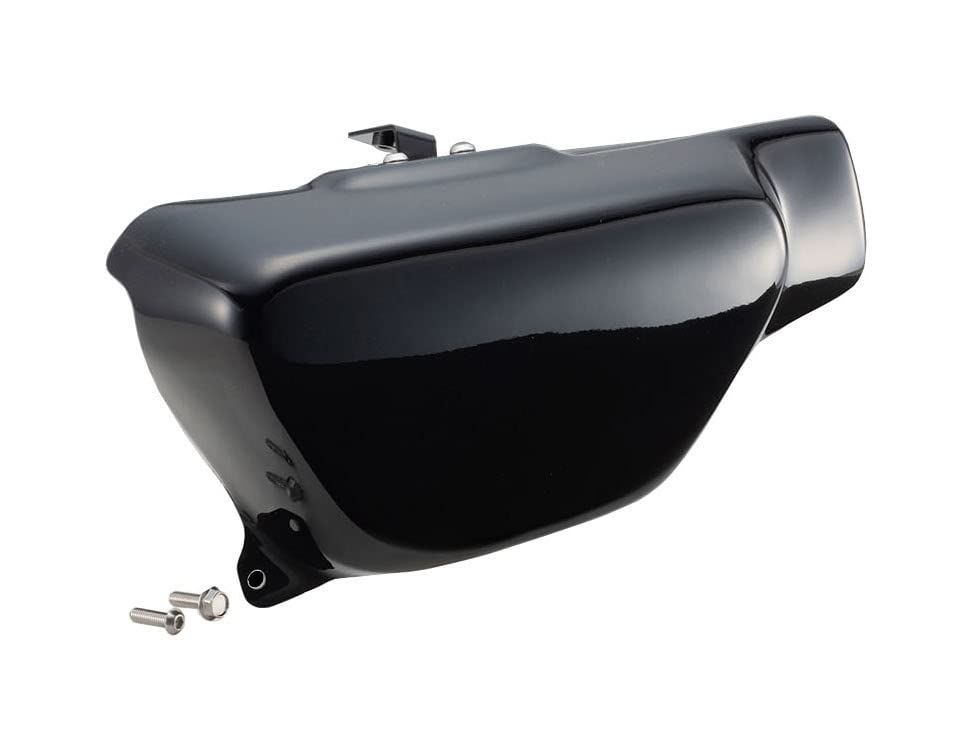 キジマ (kijima) バイク バイクパーツ サイドカバー 黒ゲルコート モンキー125('18-/JB02/JB03) 208-0411
