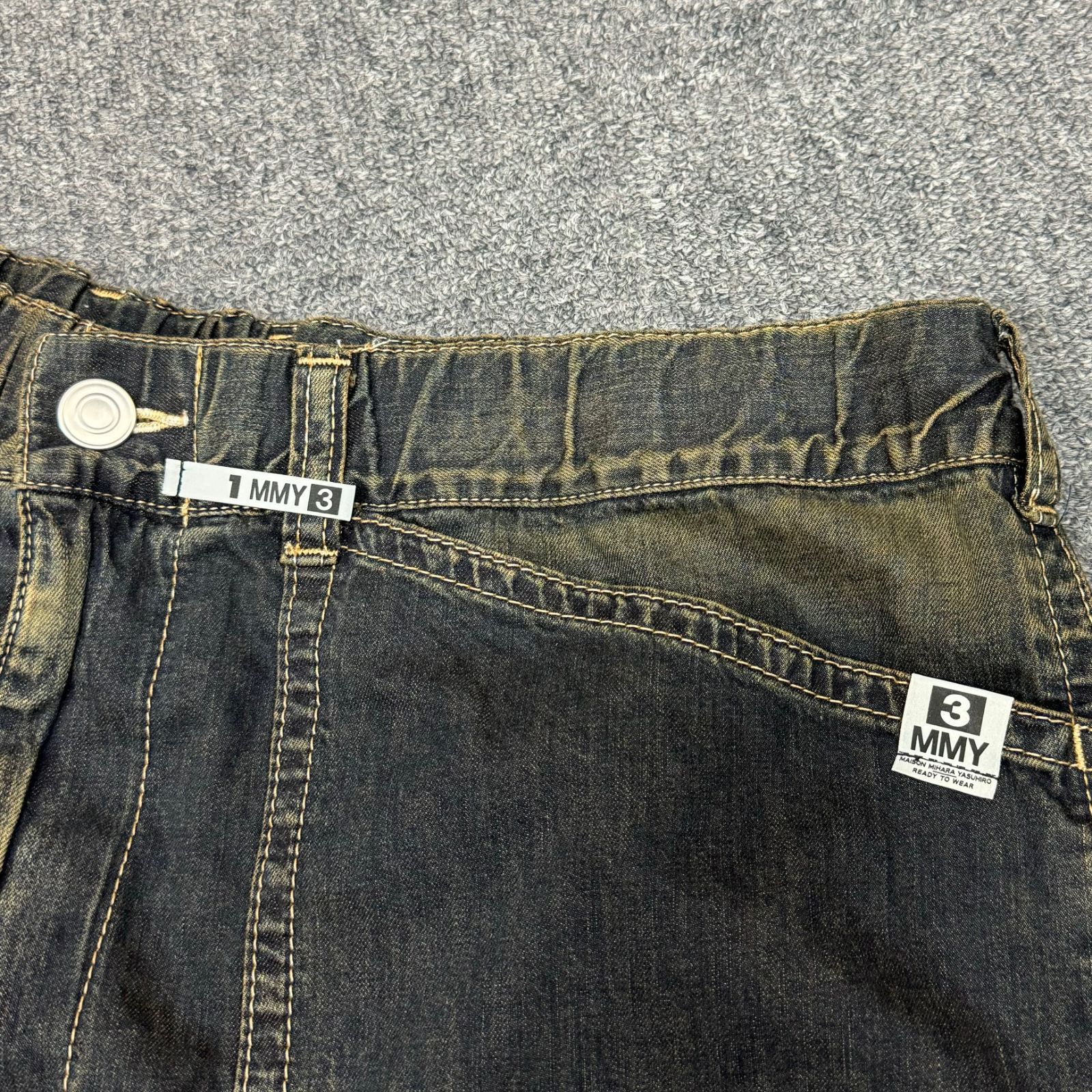 定価61600円 Maison MIHARA YASUHIRO 24SS DENIM BAKER PANTS デニム 