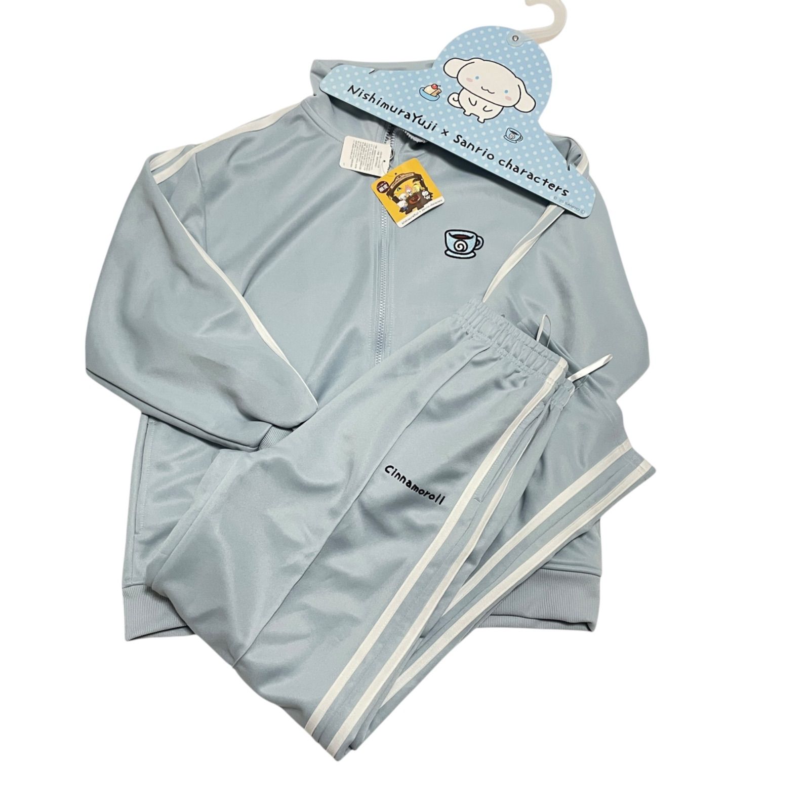 新品】サンリオ シナモロール にしむらゆうじ トラックジャージ ブルー