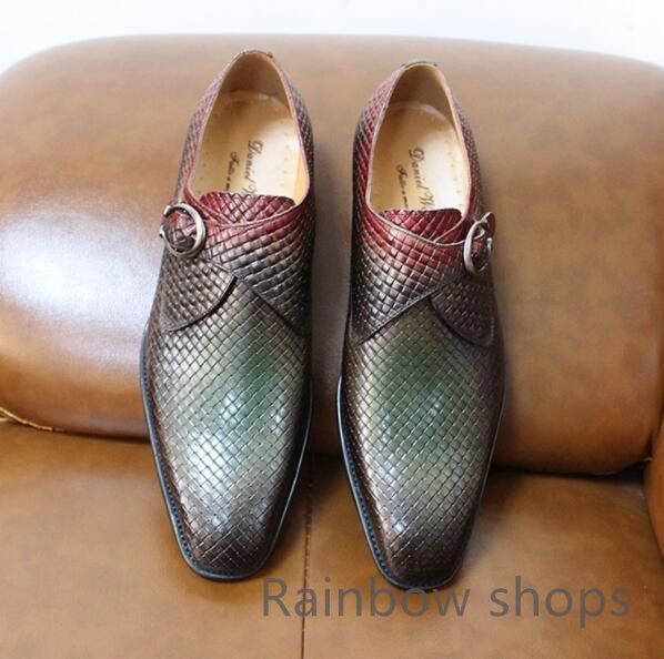 サントーニ　黒 モンクストラップ レザードレスシューズ　新品・未使用 正規限定 SANTONI サントーニ シングルモンクストラップ ドレス
