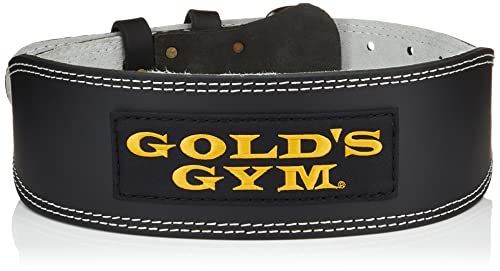 ゴールドジム(GOLD`S GYM) トレーニングレザーベルトBK M(75~85cm