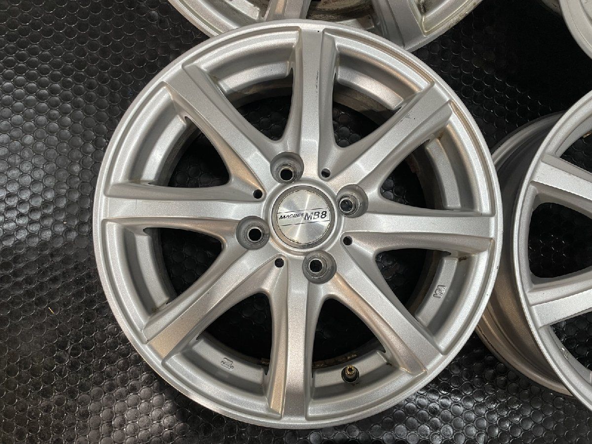 DUNLOP MACBES MB8 マクベス エムビーエイト 14インチ 4本 5.5J4HPCD100 42 タンク トール ルーミー パッソ ブーン等 MHE217