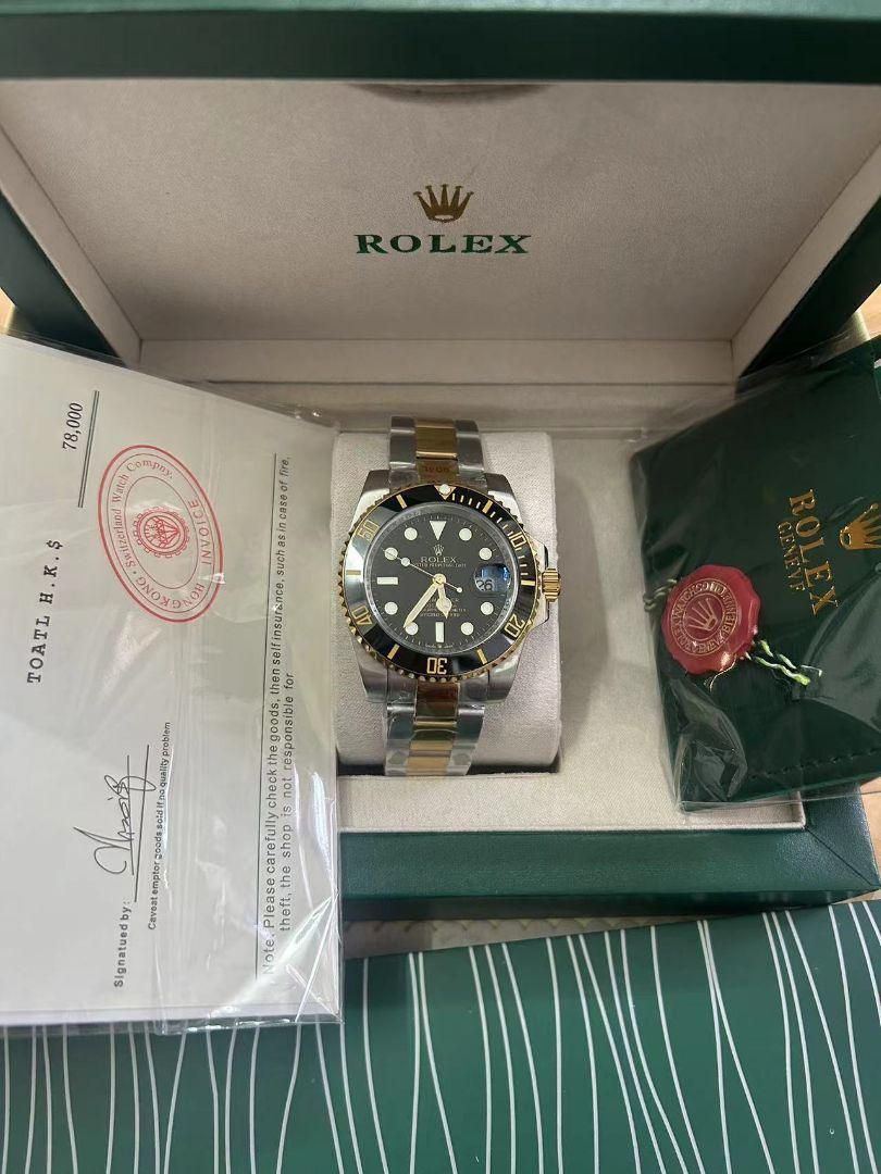 ROLEX 自動巻き時計 ブラック|ゴールド｜ ｜