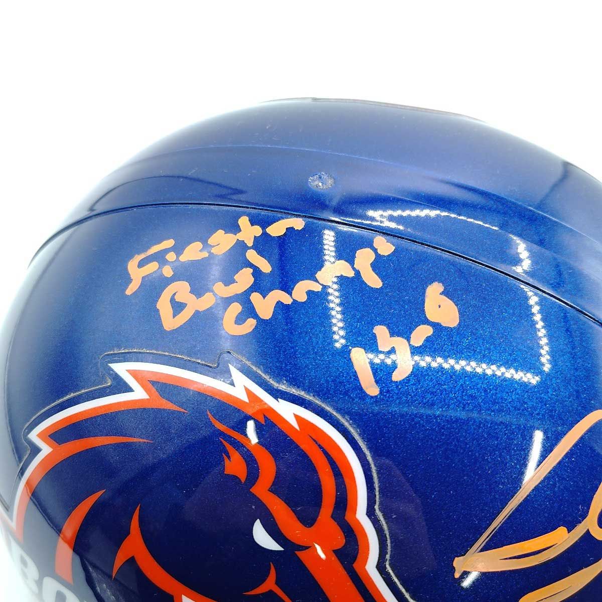 ボイシ州立ブロンコス BRONCOS NCAA #41 Ian Johnson イアン ジョンソン 直筆サイン入り アメフト ヘルメット M ボイシ州立ブロンコス BRONCOS NCAA #41 Ian Johnson イアン