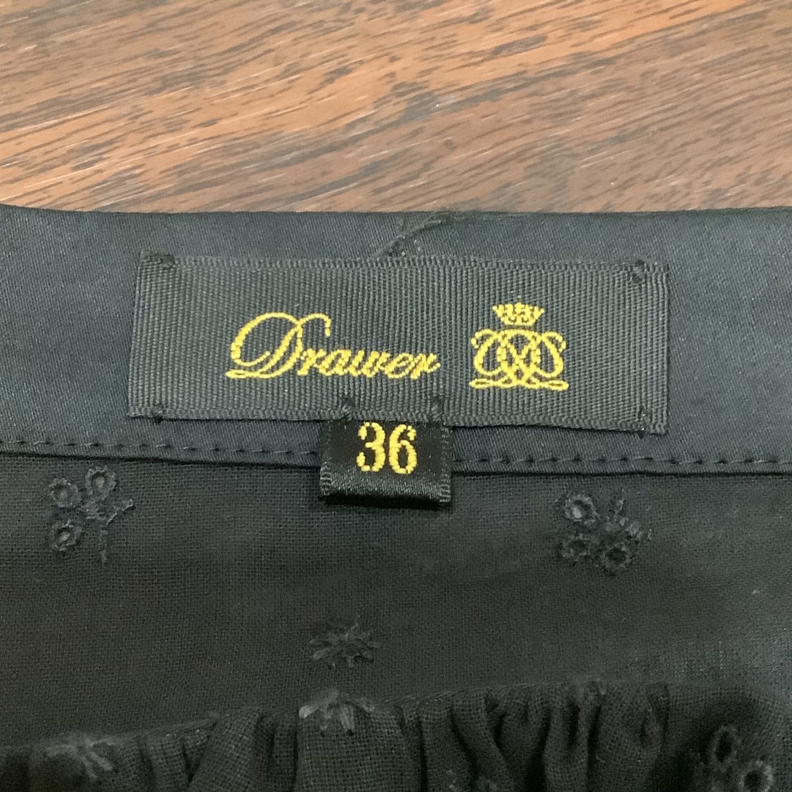 Drawer ドゥロワー コットネンブロスクエアネックブラウス シャツ プル