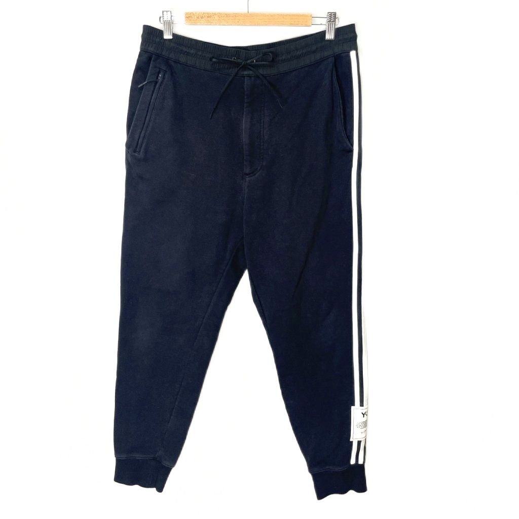 ワイスリー Y-3 ヨウジヤマモト M 3 STP CUFFED TRKPNT トラックパンツ イージーパンツ サイドライン ロゴ M 黒 ブラック AA