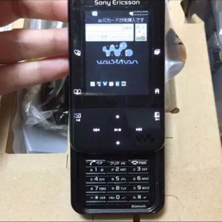 AU Xmini W65S ブラック 携帯電話 ソニーエリクソン ガラケー-