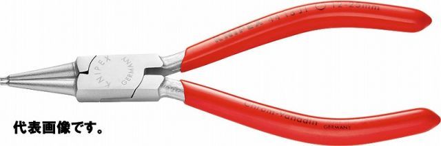 クニペックス(KNIPEX)クロムメッキ穴用スナップリングプライヤー12-25mm 4413-J1