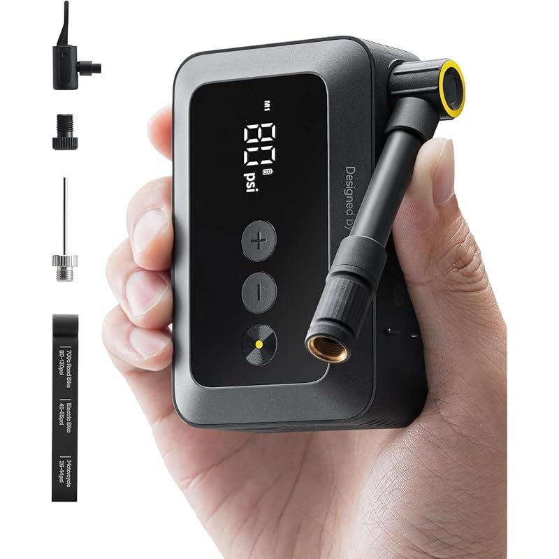 HOTO エアポンプ Pocket 電動 空気入れ USB充電式 Type-C 軽量 強力 空気抜き 携帯式 大容量バッテリー デジタルディスプレイ 0