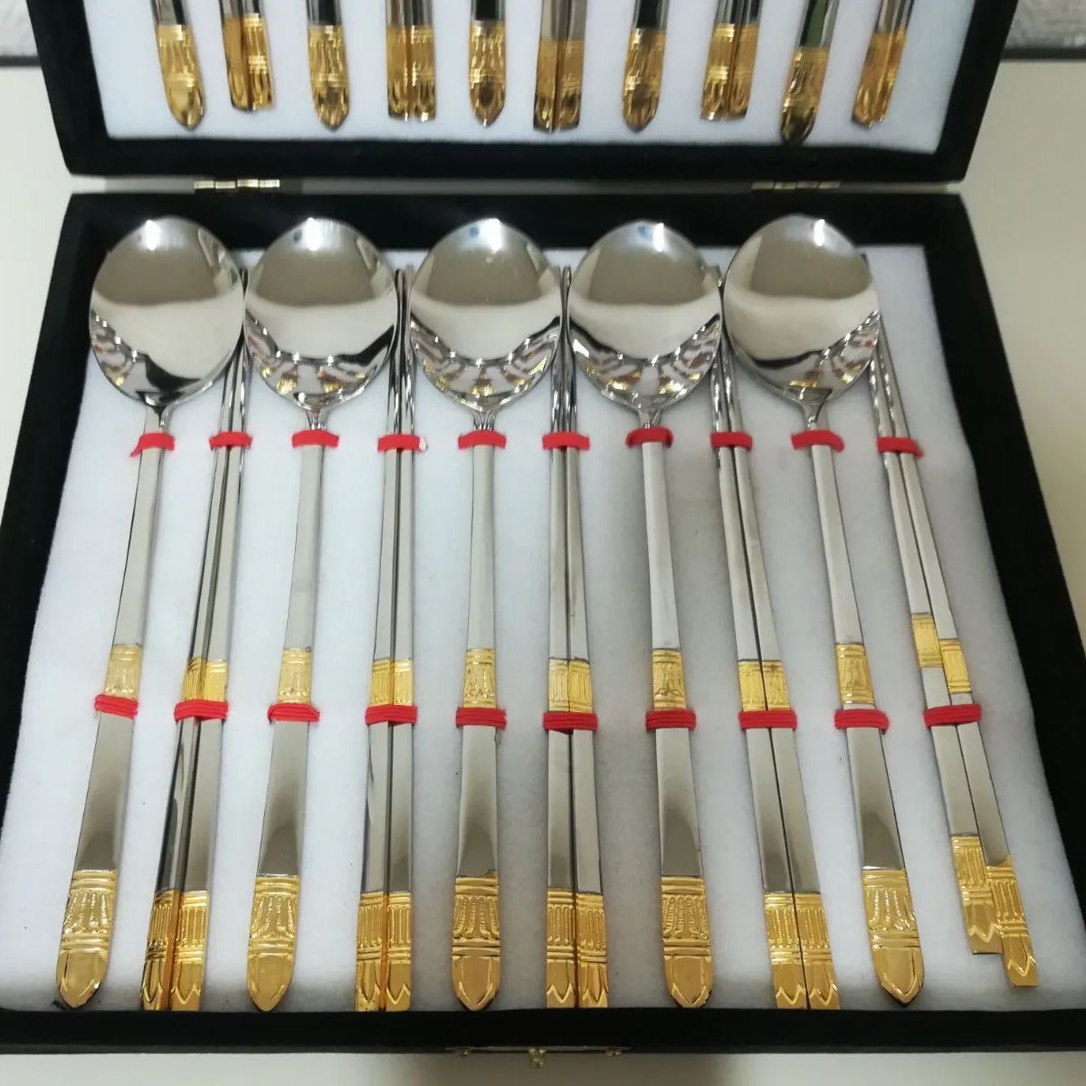 未使用・保管品】韓国カトラリー スッカラ チョッカラ 箸 未使用・保管品】韓国カトラリー スッカラ チョッカラ 箸