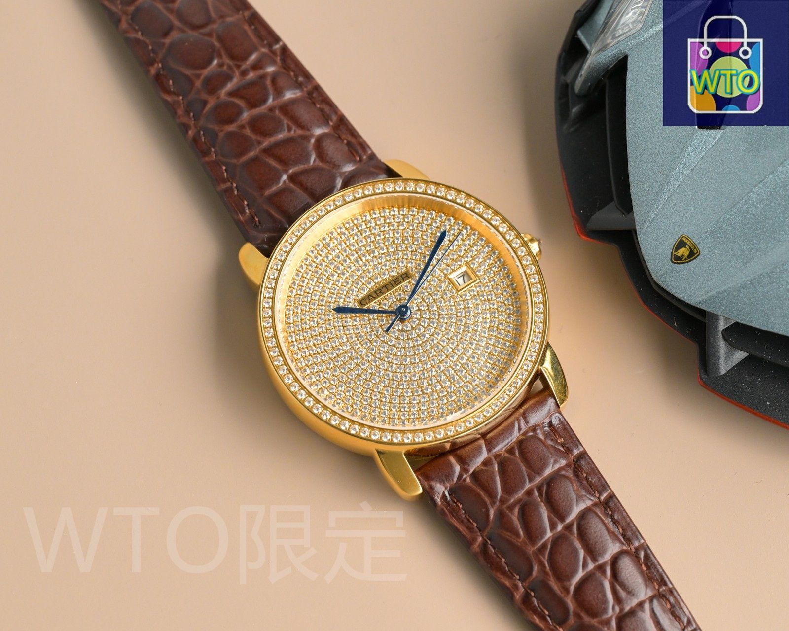 v*y様 Piaget ブラックダイヤル 時計 今日WTO】Piaget（ピアジェ） Black-Tie Diamond-Set Square