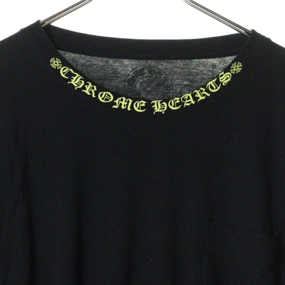 CHROME HEARTS (クロムハーツ) Neck Logo L/S Tee ネック ロゴ