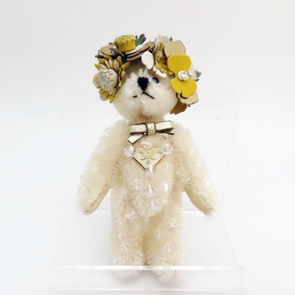 【PRADA】チャーム✴︎クマ バッグチャーム プラダ PRADA キーホルダー バッグチャーム テディベア クマ 熊