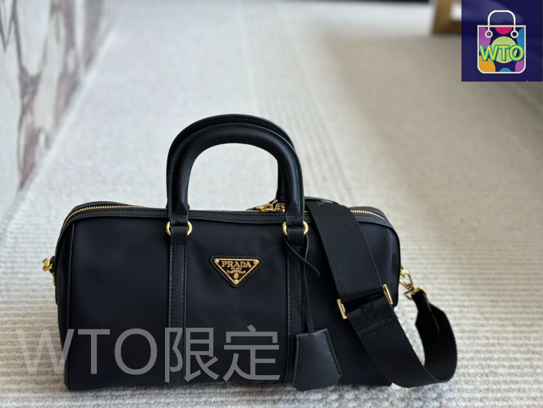 【関税/送料込】PRADA ラージ コットンキャンバス ハンドバッグ ピンク コットンキャンバス ミニハンドバッグ | PRADA