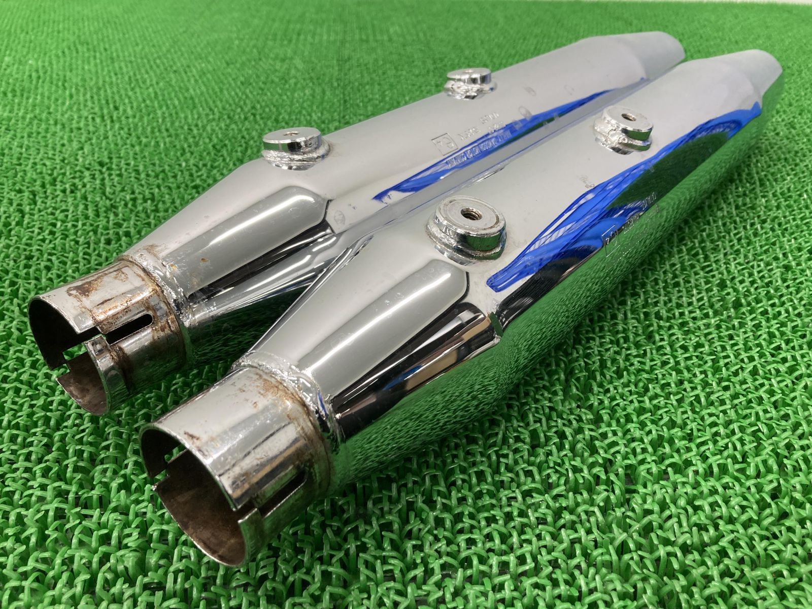 FLSTC1580 サイレンサーマフラー 65682-07 ハーレー 純正 中古