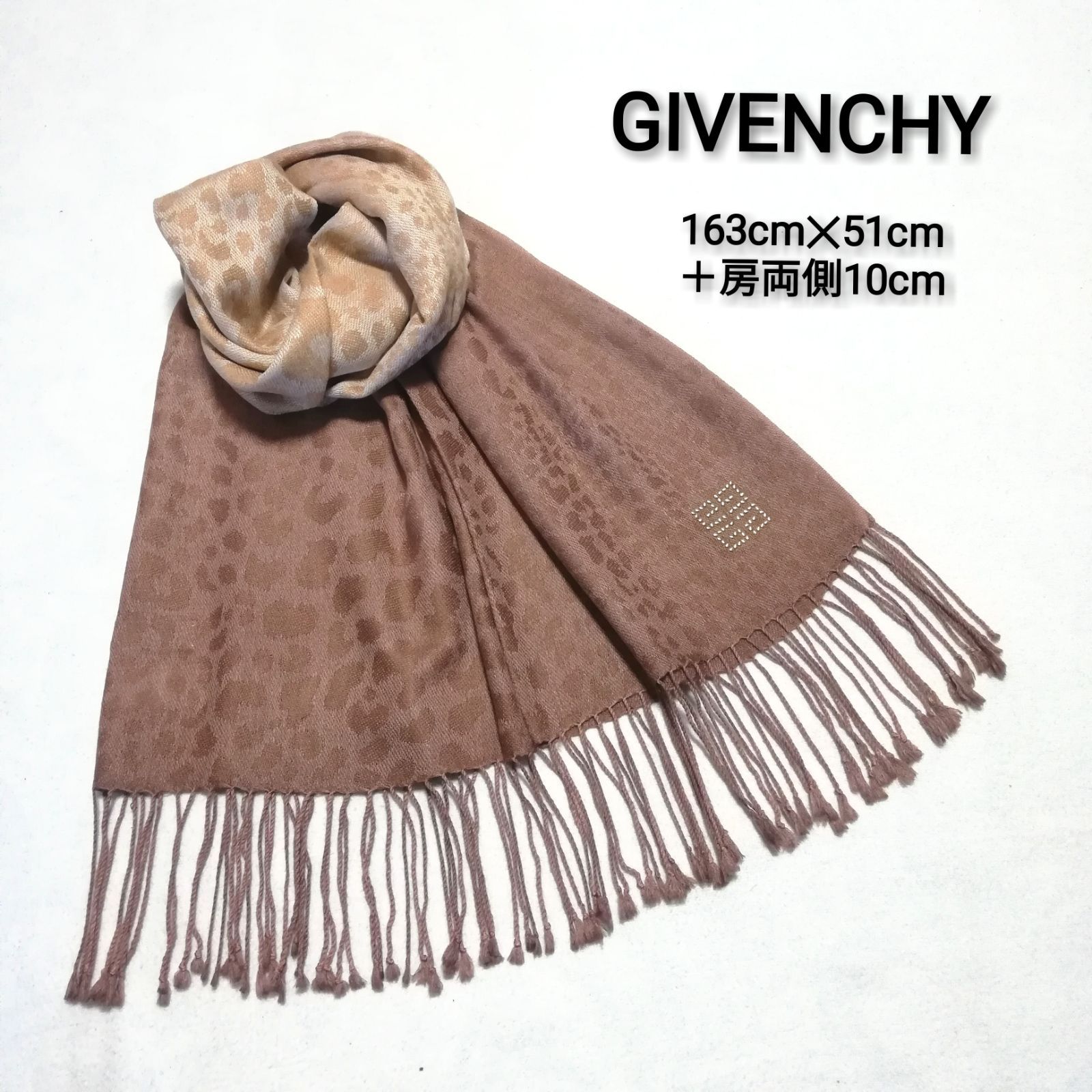 GIVENCHY マフラー　ストール　ベージュ ジバンシー ショール ストール マフラー レース ベージュ