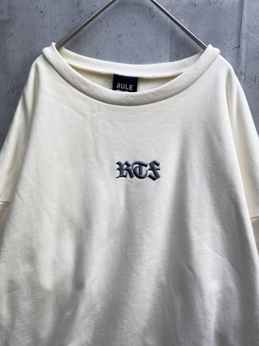 最終値下げ RULE THE FATE スウェット ブラック サイズ1 RULE THE FATE ルールザフェイト スウェット size1/クリーム