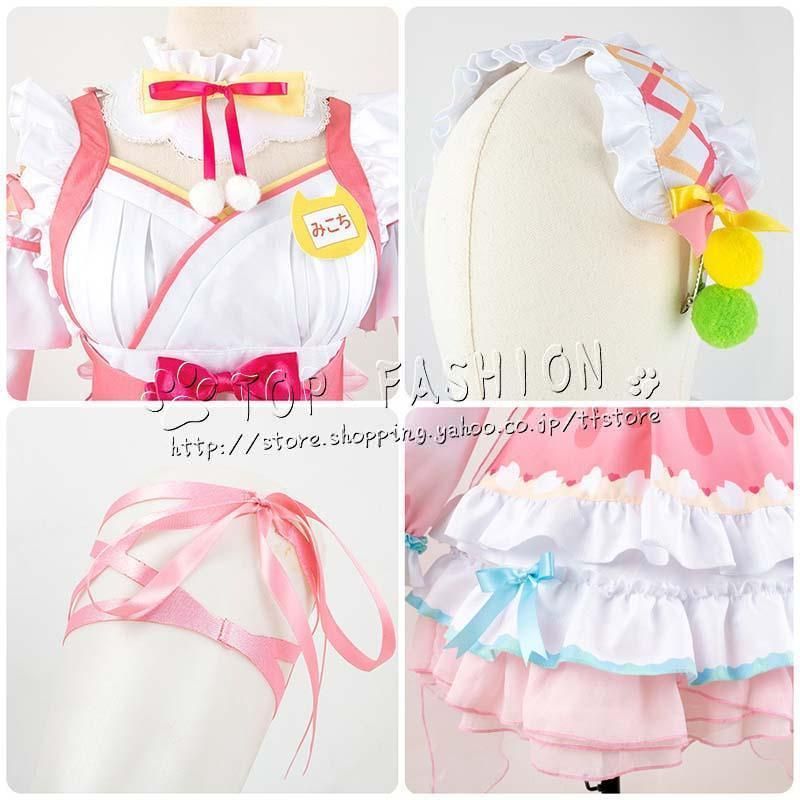 品質保証で、高速配送！ hololive ホロライブ VTuber 風 さくらみこ 正月衣装 コスプレ衣装 ウィッグ 靴 道具