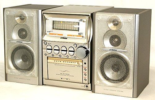 コンポ　UX-Z11WMD 中古】Victor ビクター JVC UX-Z11WMD-S シルバー ダブルMDミニコンポ