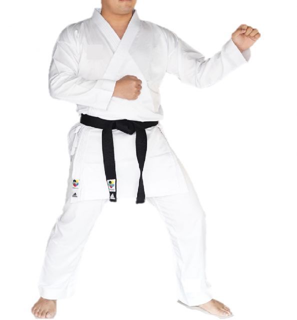 種類13 190 adidas 空手衣 アディゼロ 上下セット ロゴ無し K 0_JAPAN アディダス 空手着 WKF公認 試合OK