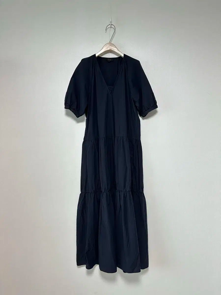 COS コス シャカシャカ素材 コットン マキシ ワンピース