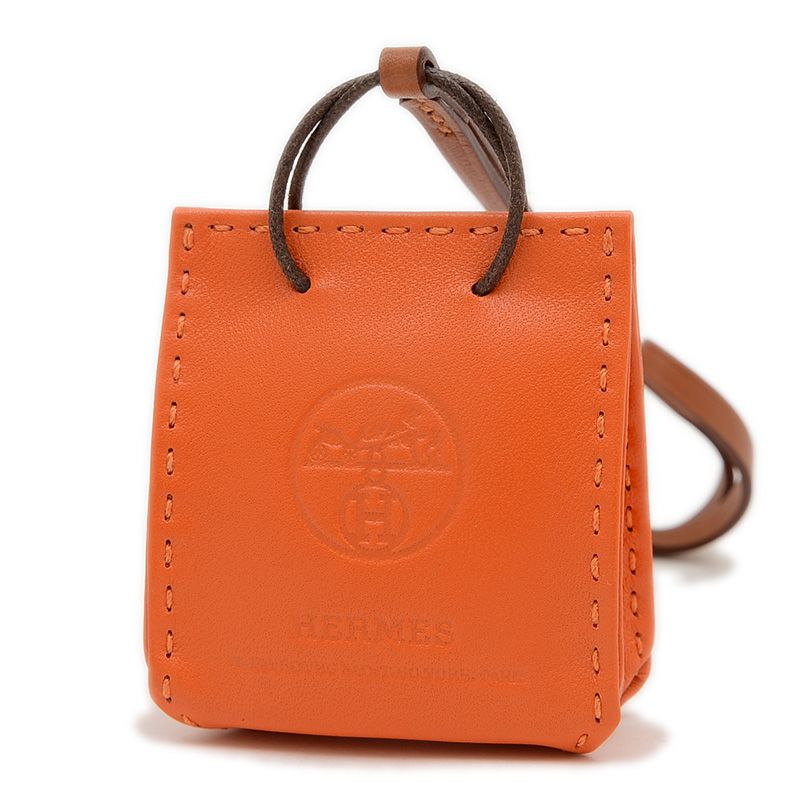 エルメス HERMES バッグチャーム サックオランジュ Y刻印 エルメスサックオランジュ バッグチャーム フー Y刻印(2020年頃