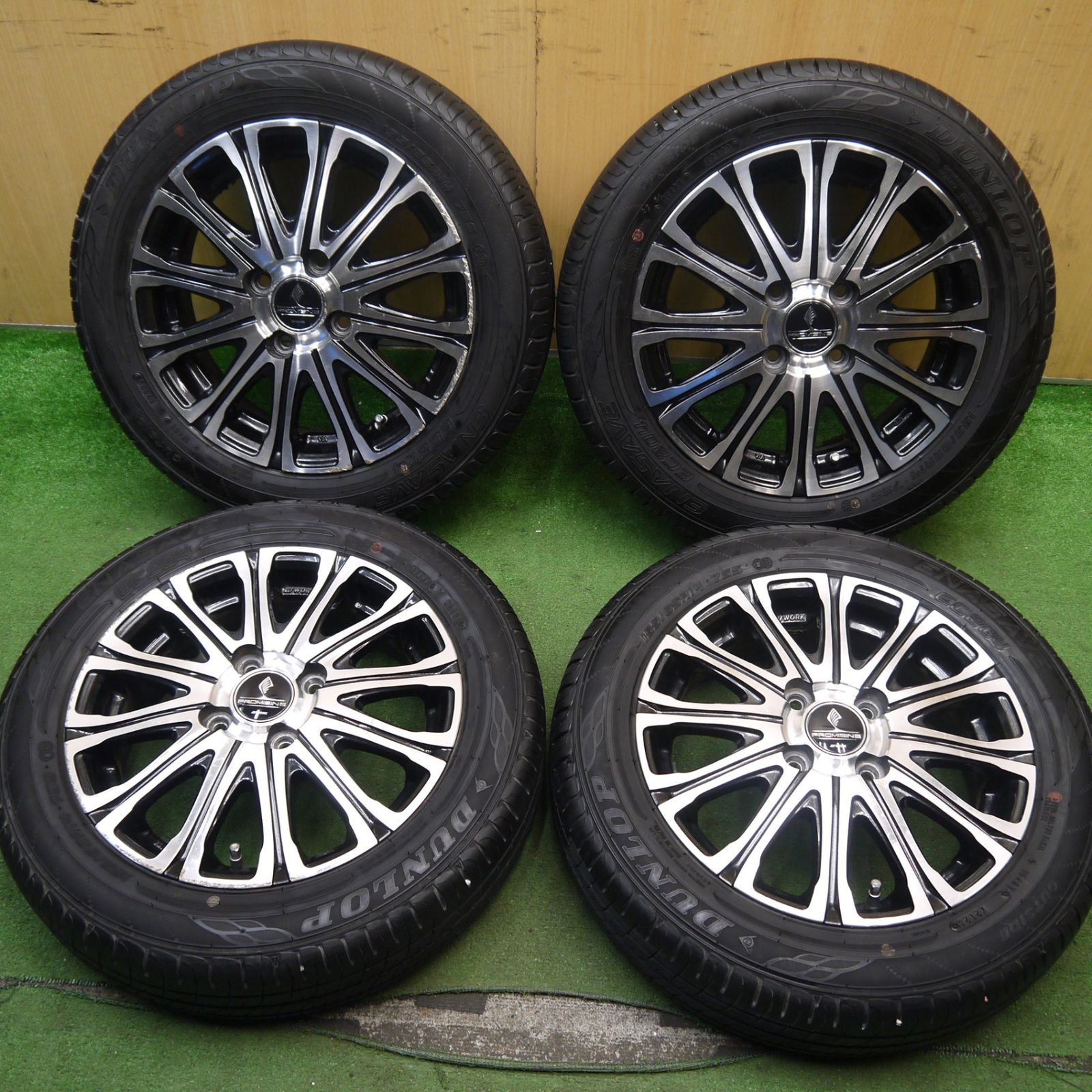 バリ溝！23年！9分☆WORK PROMISING STYLE V 155/65R14 ダンロップ 