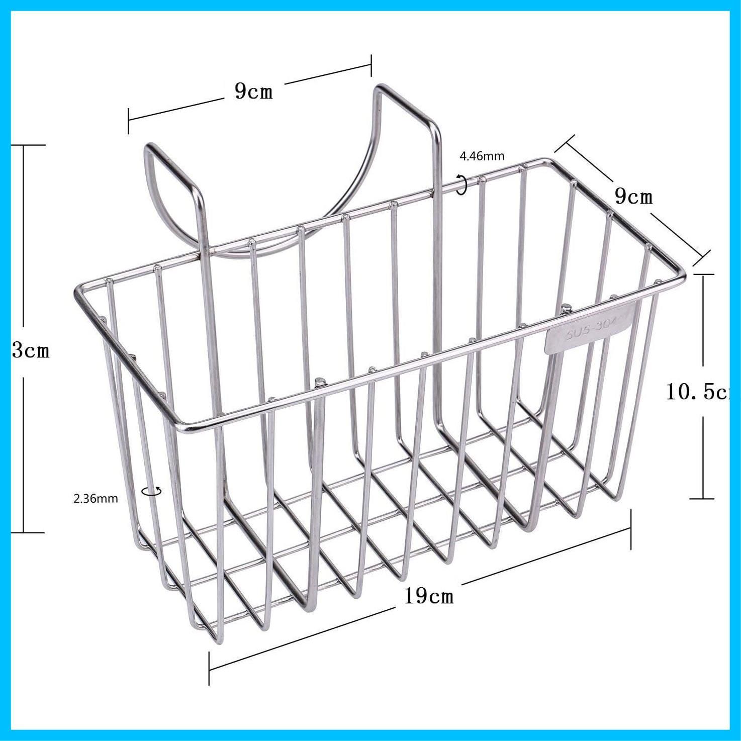 スポンジ入れ スポンジホルダー ラック シンク収納 スポンジラック 水切りかご 流し シンク用 たわし入れ キッチン用 ステンレス スポンジ置き 錆び防止 シルバー