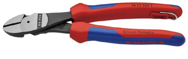 3営業日で発送 KNIPEX 7422-200TBK 強力型斜ニッパー 硬線用 落下 7422-200TBK