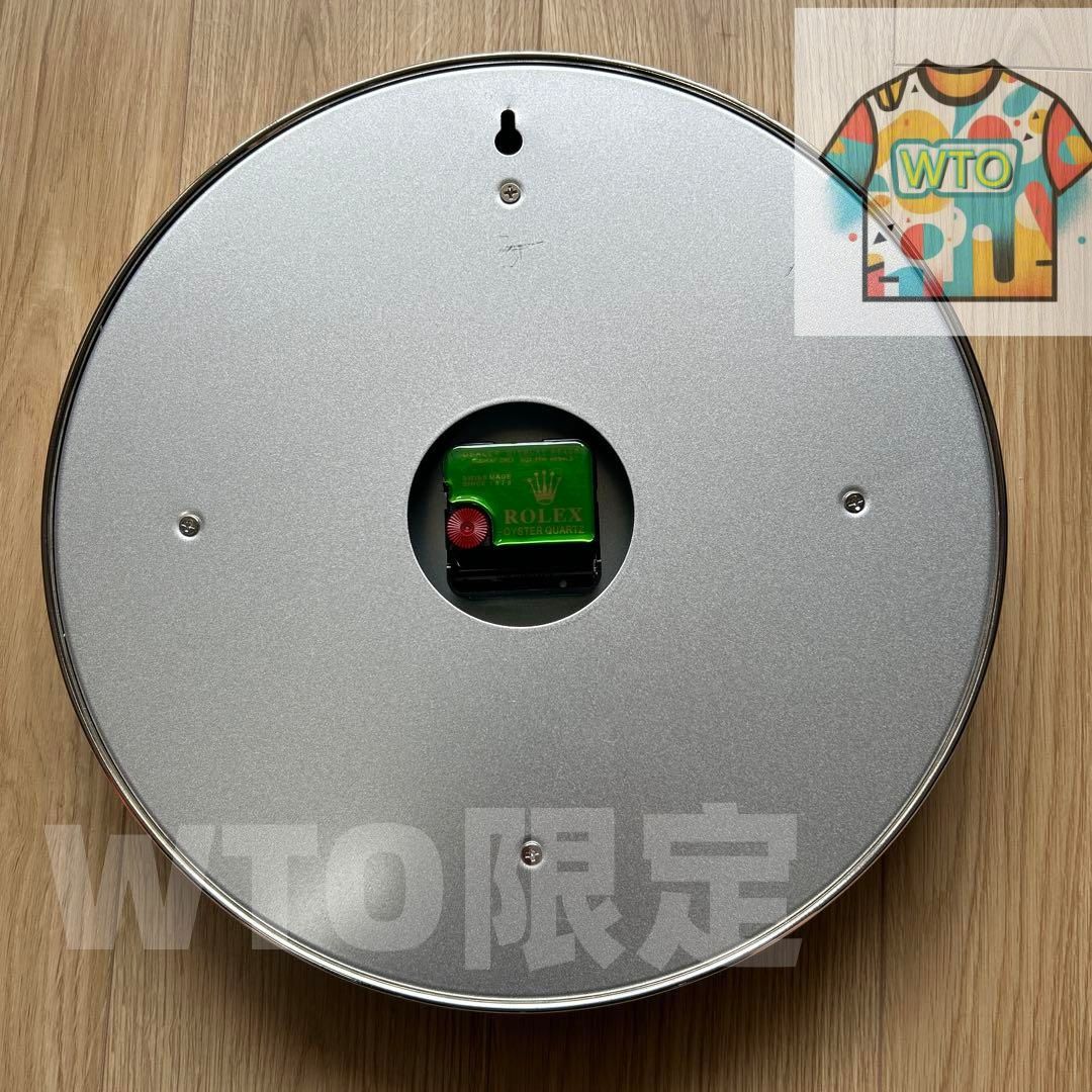 海外販促品 新品 ROLEX掛け時計 デイトナ シルバー ／ブラック　赤針！ 海外販促品 新品 ROLEX掛け時計 エアキング シルバー/ブラック