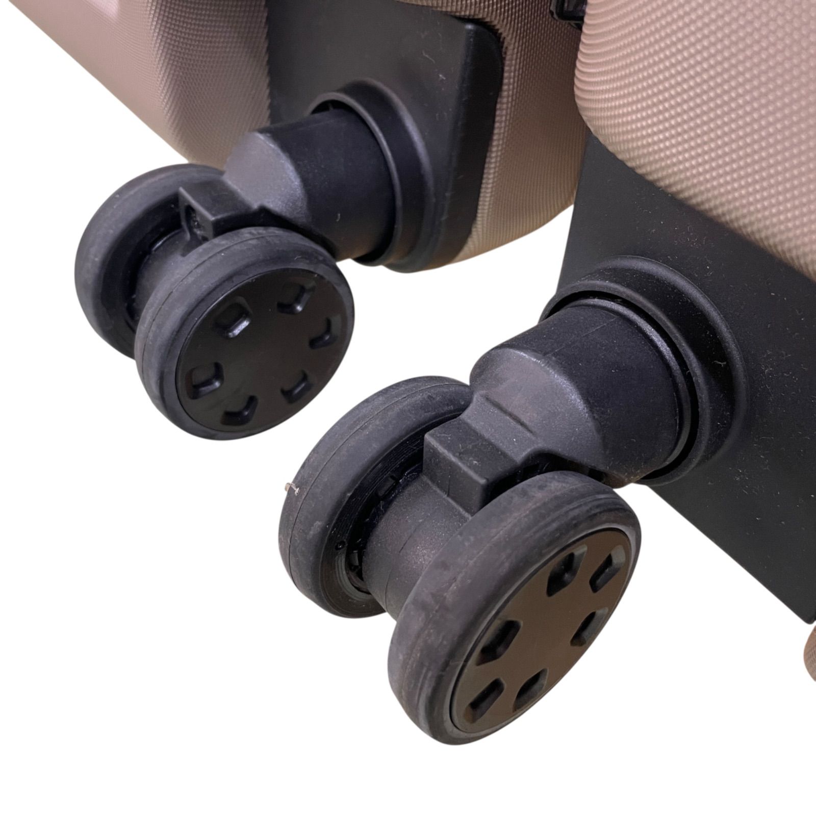 未使用　無印良品　バーを自由に調整出来るキャリー　75L 4輪　ベージュ 5-10泊] 無印 バーを自由に調節できる ハードキャリーケース 75L