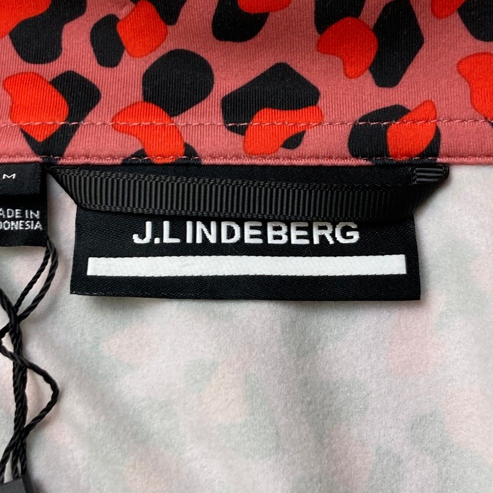 J.LINDEBERG レディースシャツ サイズ【３６・Ｓ】 ピンクヒョウ柄 J.LINDEBERG レディースシャツ サイズ【36・S】 ピンクヒョウ柄
